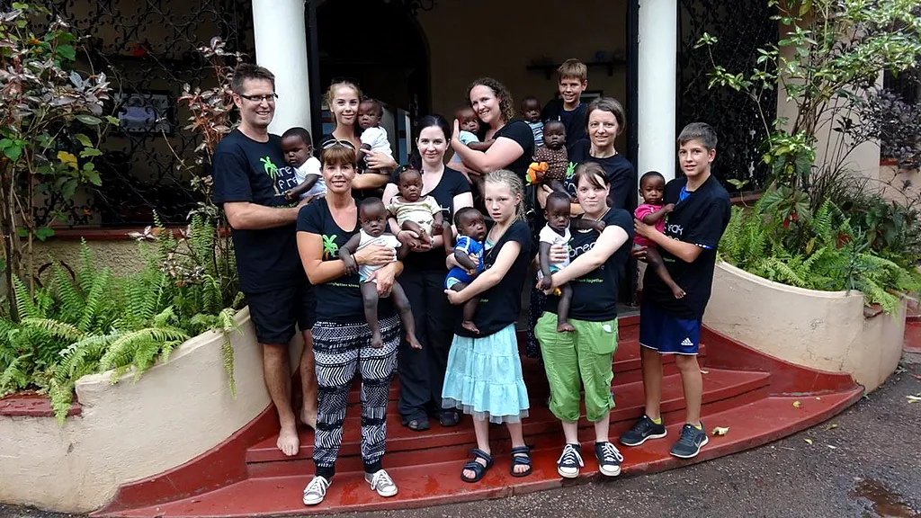 Helping out at baby waitoto